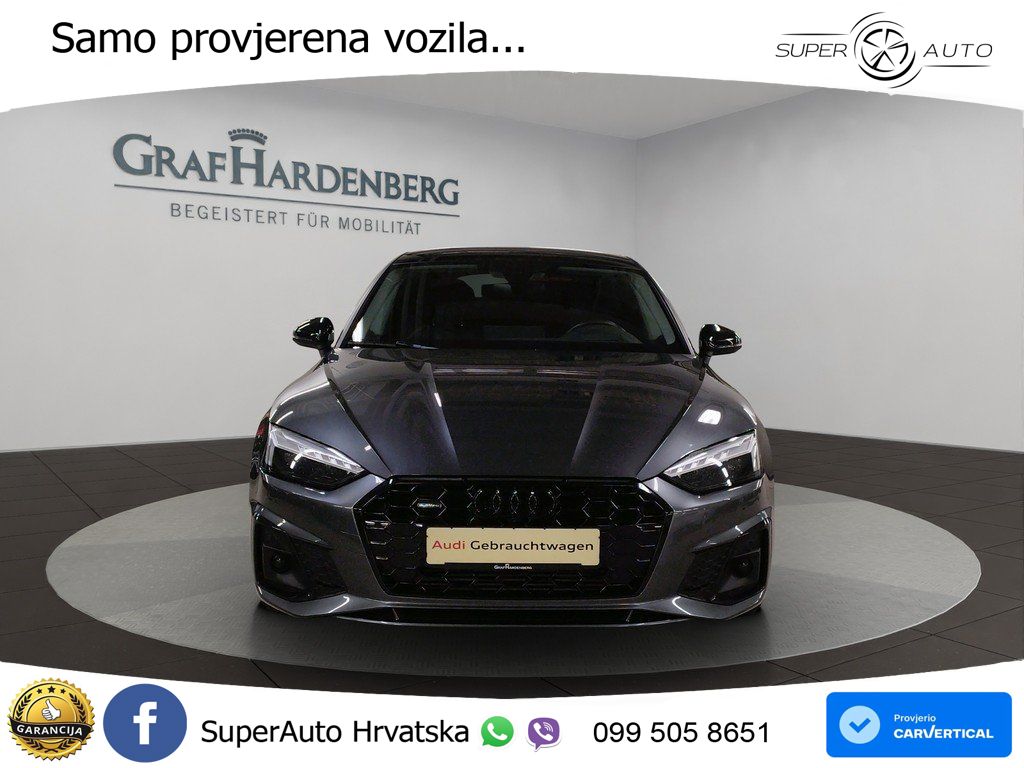 Audi A5 Sportback  40 TFSI (204 KS) quattro S tronic S line MATRIX+GR SJED+KAM
