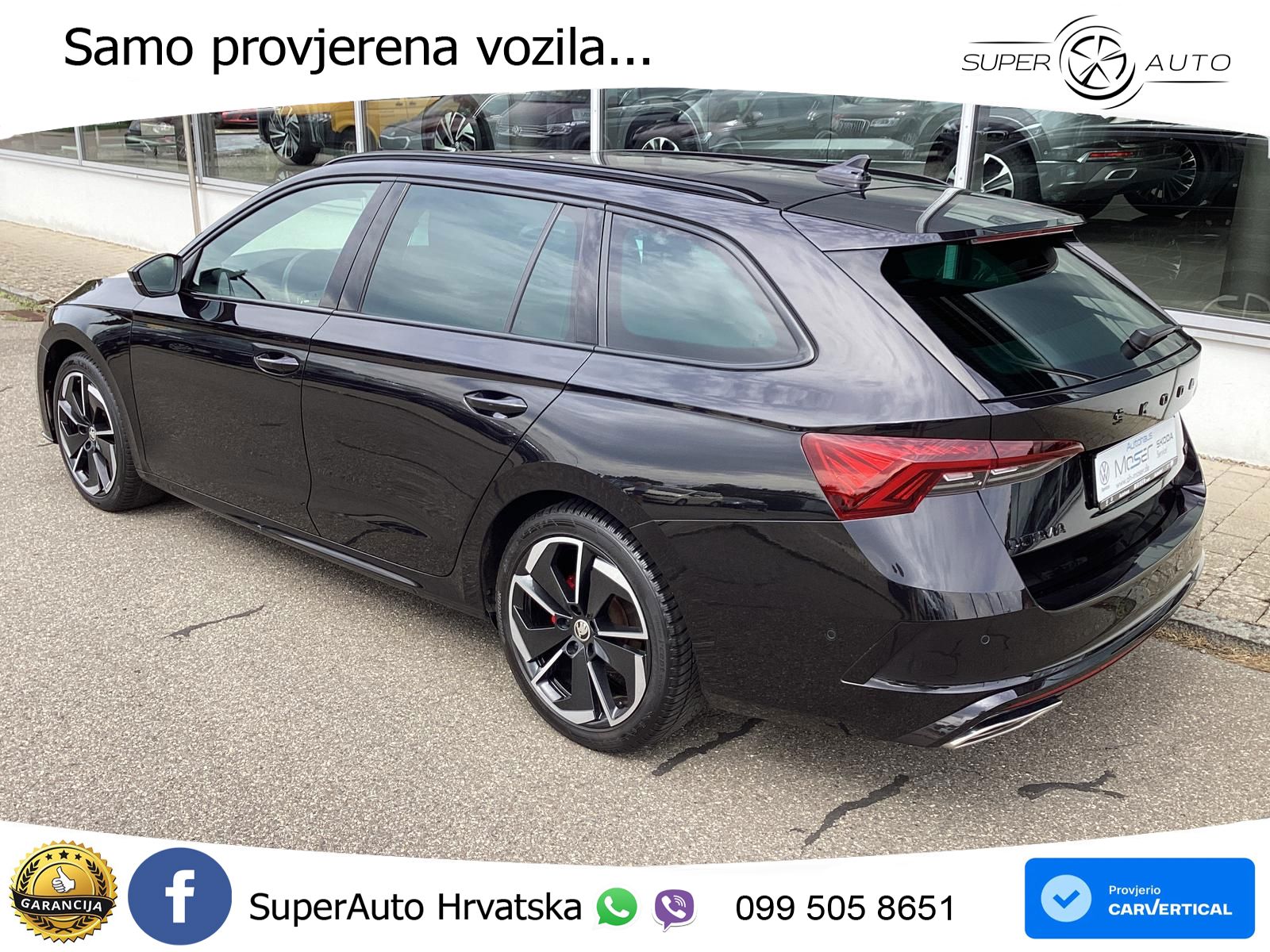 Škoda Octavia Combi RS 2.0 TDI (200 KS) DSG MATRIX+GR SJED+KAM