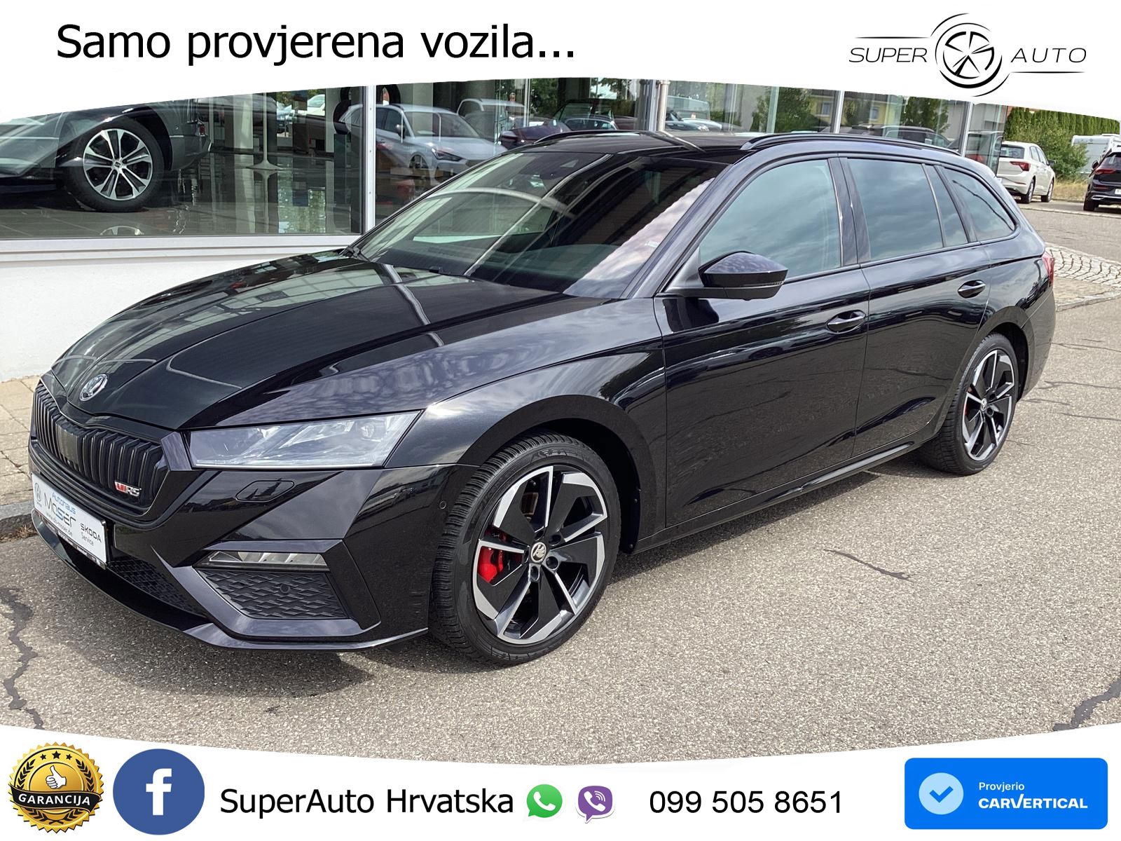 Škoda Octavia Combi RS 2.0 TDI (200 KS) DSG MATRIX+GR SJED+KAM