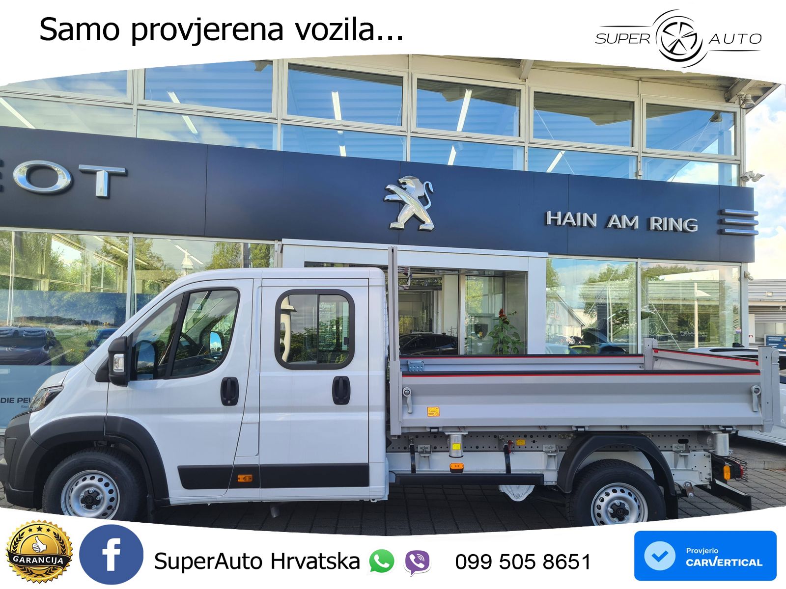 Peugeot Boxer Boxer 3-Seiten-Kipper Doppelkabine L3 140 KS