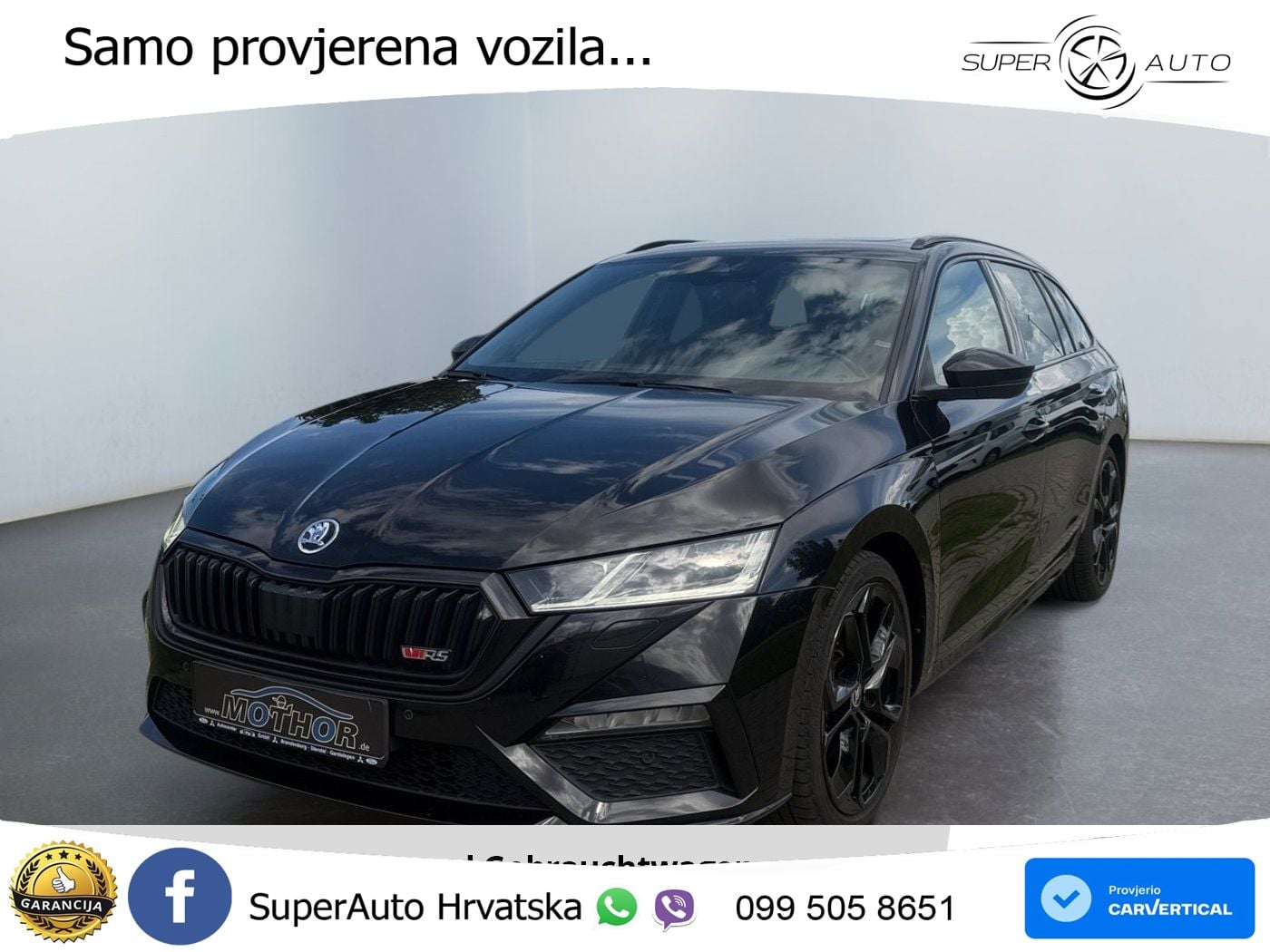 Škoda Octavia Combi RS 2.0 TDI (200 KS) DSG LED+GR SJED+ACC