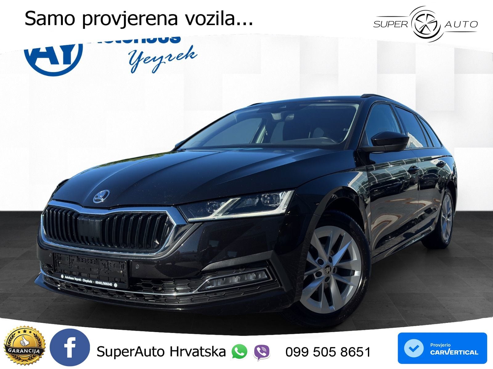 Škoda Octavia Combi 2.0 TDI (150 KS) DSG LED+GR SJED+ACC