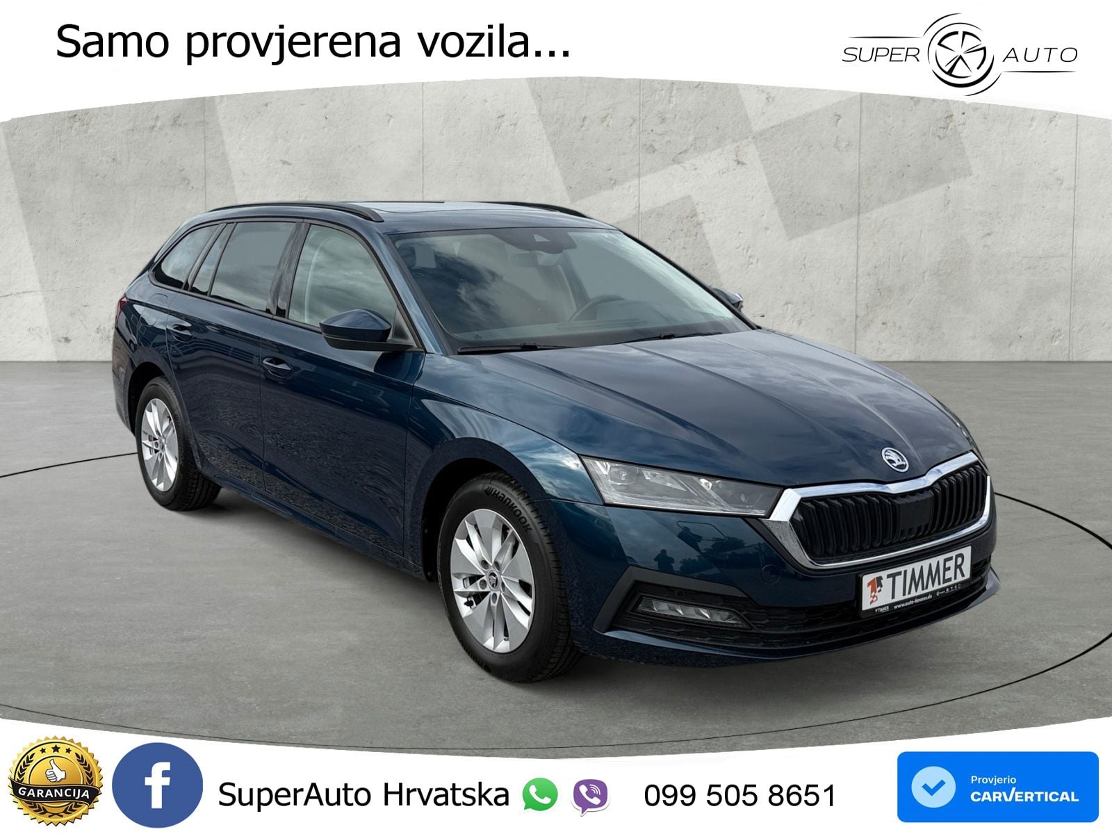 Škoda Octavia Combi 2.0 TDI (150 KS) DSG LED+GR SJED+ACC