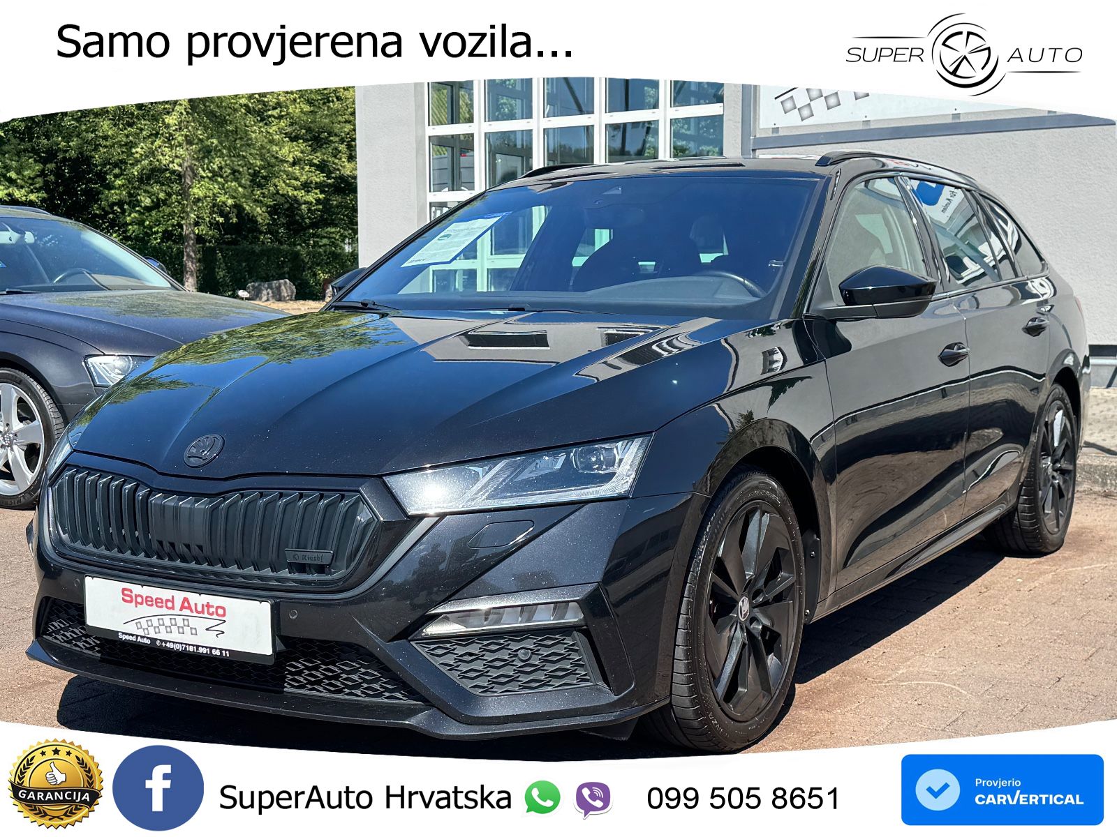Škoda Octavia Combi RS 2.0 TDI (200 KS) DSG LED+GR SJED+ACC