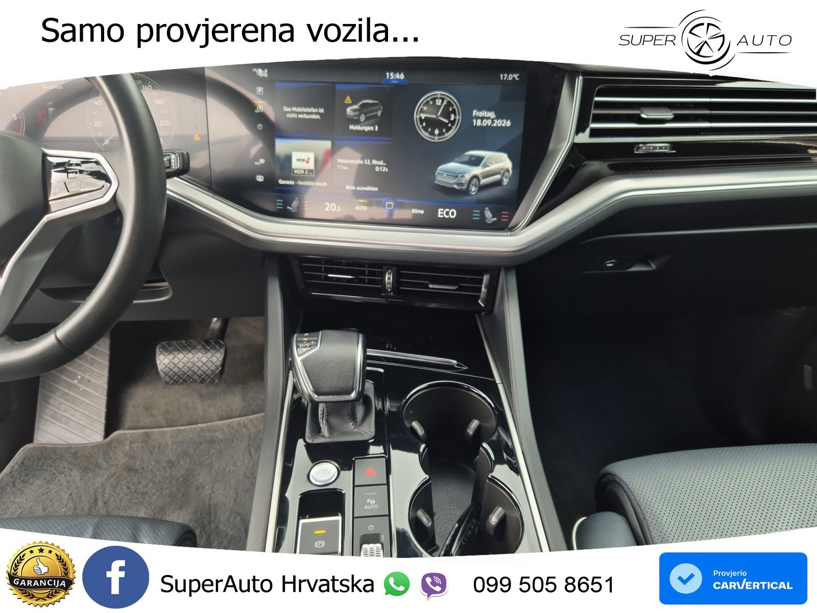 Volkswagen Touareg 3.0 V6 TDI (286 KS) 4MOTION Tiptronic R-Line ZRAČNI+ACC+4xGR SJED+KAM
