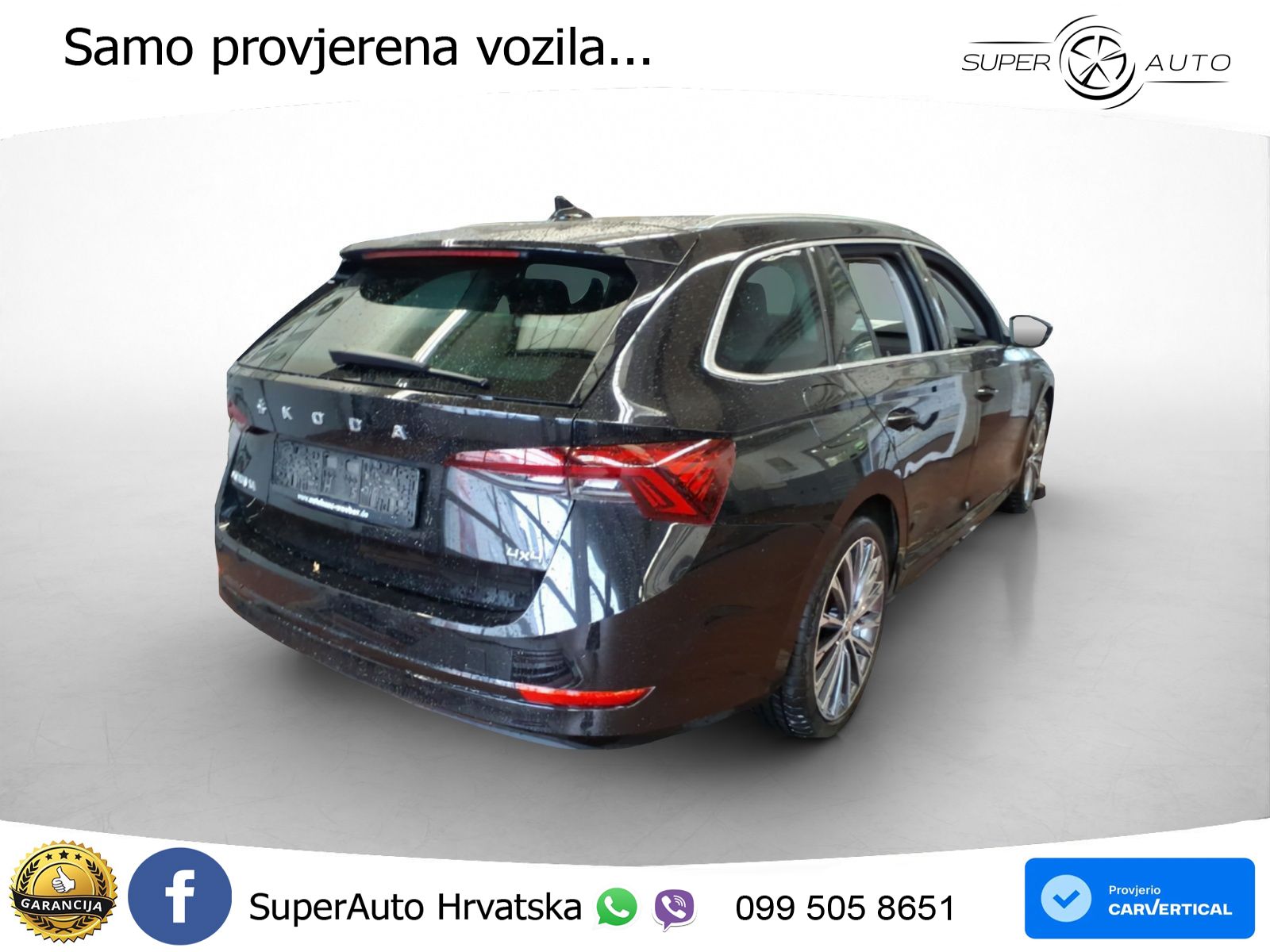 Škoda Octavia Combi 2.0 TSI (190 KS) 4x4 DSG LED+GR SJED+ACC
