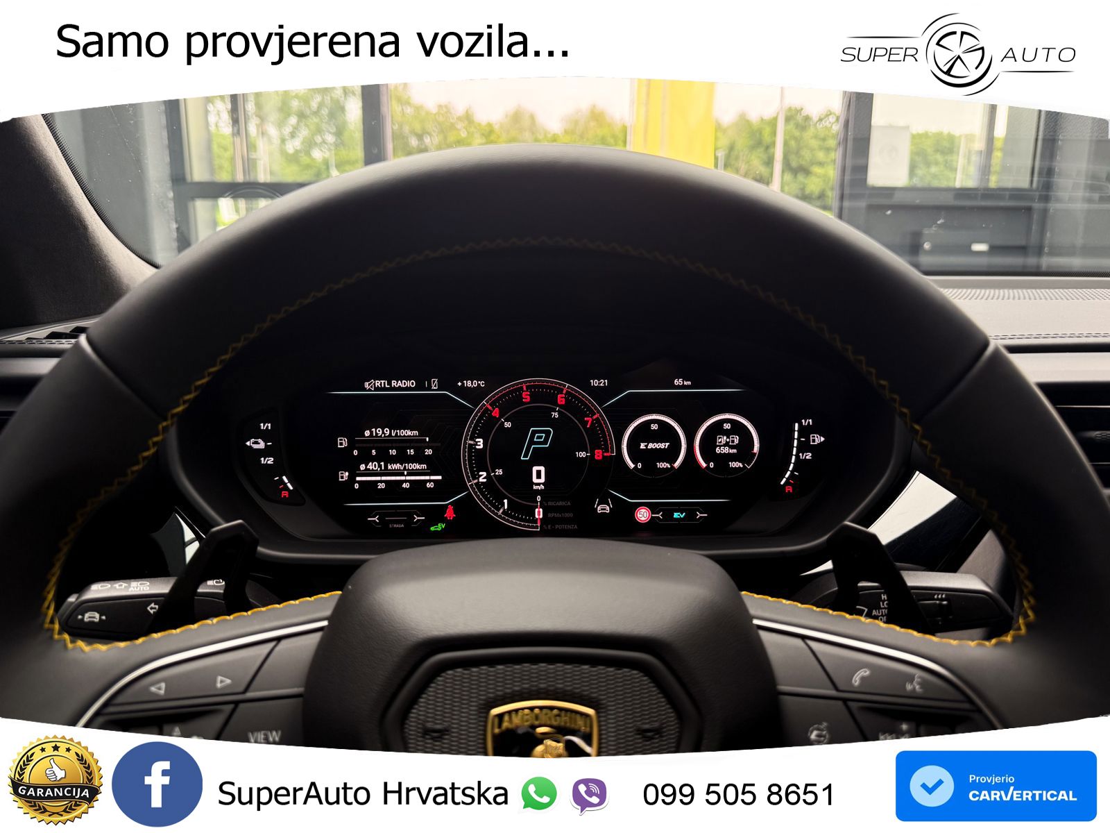Lamborghini Urus SE 4.0 V8 (800 KS) 4WD Automatic LED+GR SJED+ACC