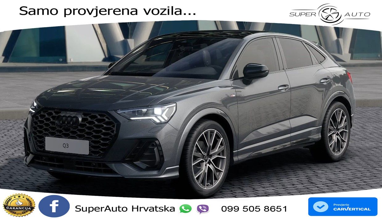 Audi Q3 Sportback 35 TFSI (150 KS) S tronic S line LED+GR SJED+ACC