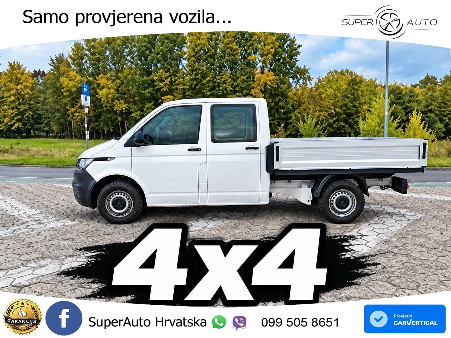 Volkswagen T6.1 Transporter Pritsche 4MOTION lang Doppelkab 150 KS
