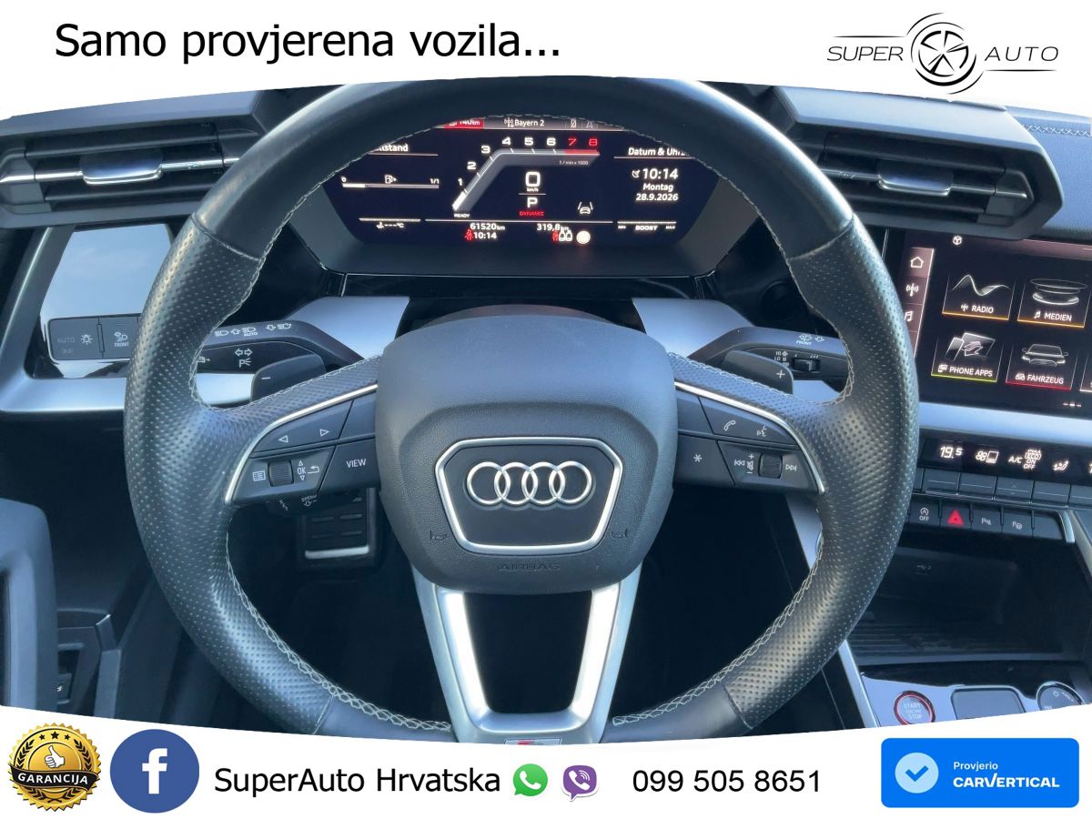 Audi S3 Limuzina 2.0 TFSI (310 KS) quattro S tronic LED+GR SJED+ACC