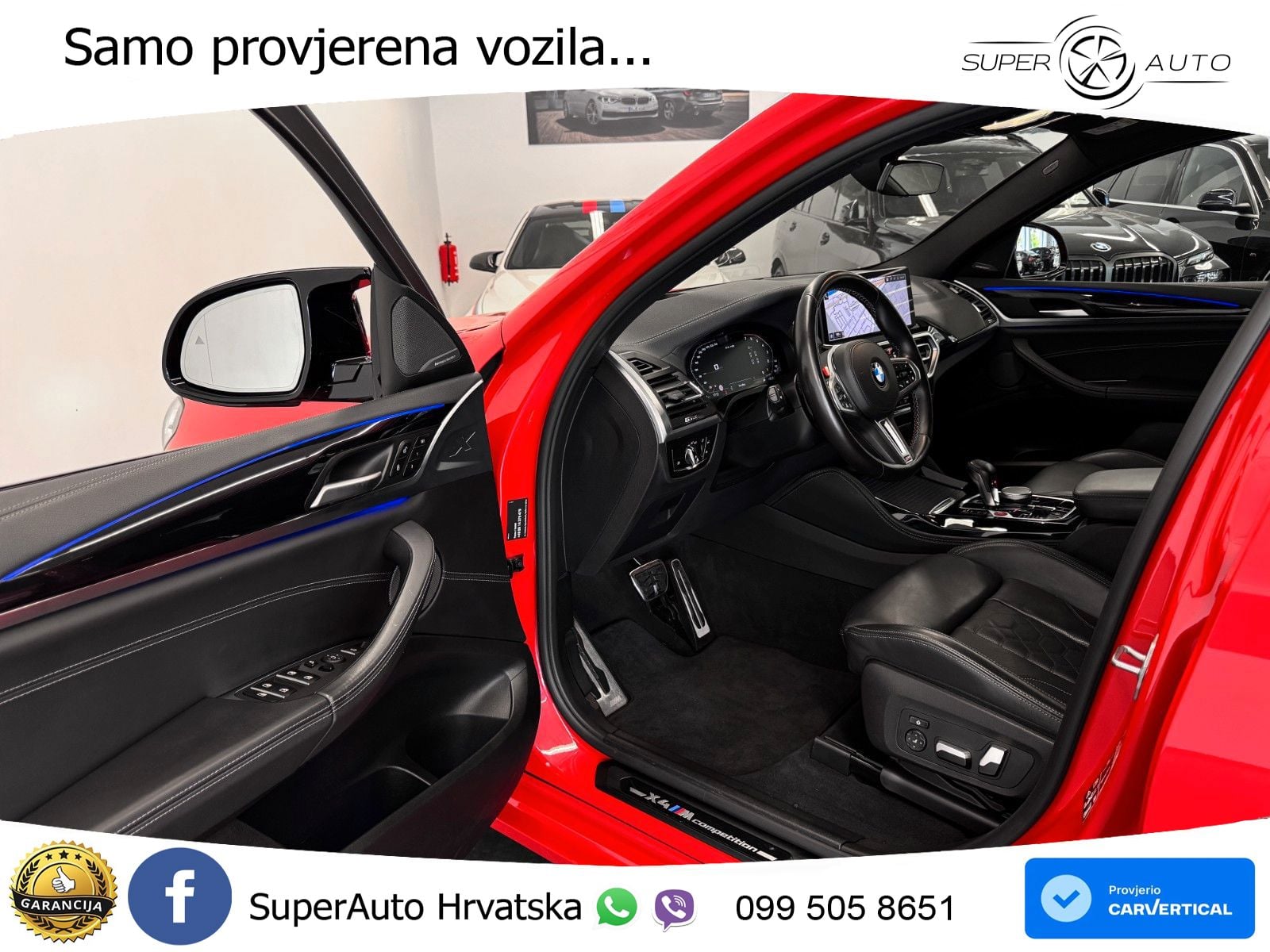 BMW X4 M Competition 3.0 (510 KS) xDrive Steptronic LED+GR SJED+ACC