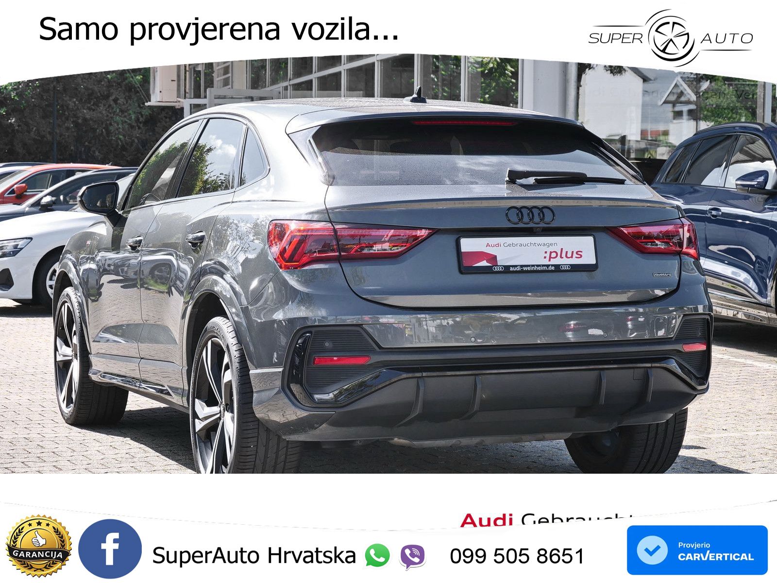 Audi Q3 II Sportback 45 TFSI (245 KS) quattro S tronic S line MATRIX+GR SJED+KAM