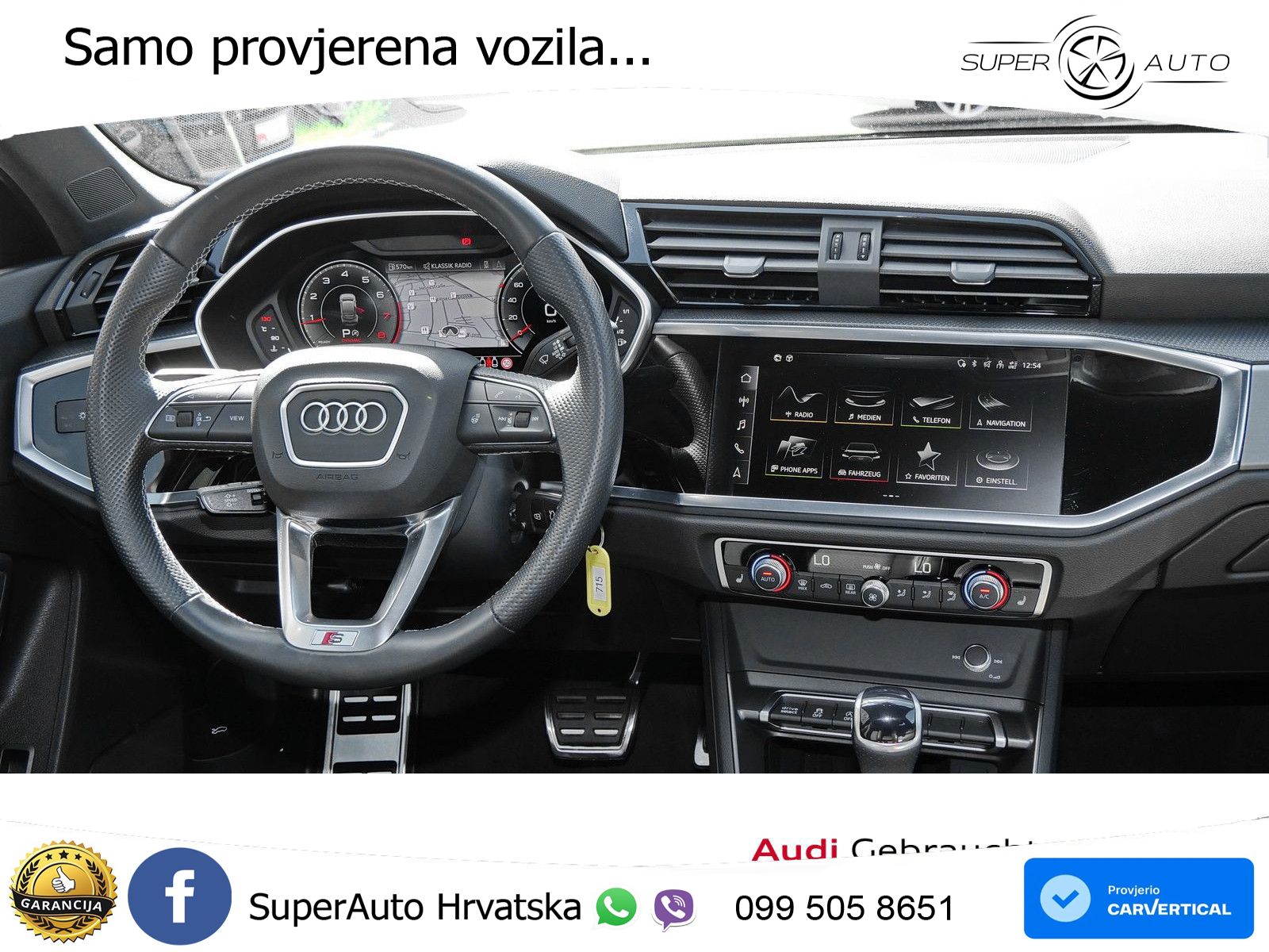 Audi Q3 II Sportback 45 TFSI (245 KS) quattro S tronic S line MATRIX+GR SJED+KAM