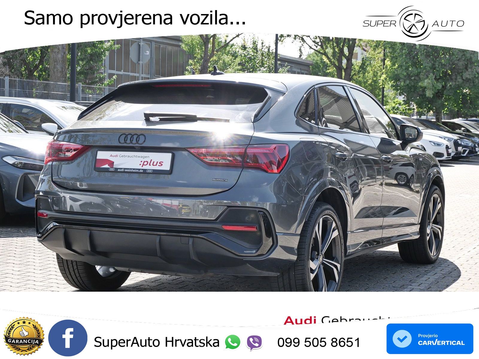 Audi Q3 II Sportback 45 TFSI (245 KS) quattro S tronic S line MATRIX+GR SJED+KAM