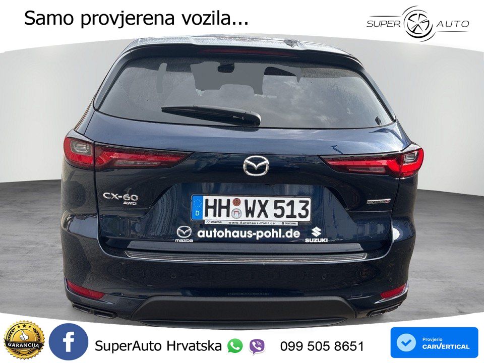 Mazda CX-60 3.3 e-Skyactiv D (254 KS) AWD Automatic LED+ACC