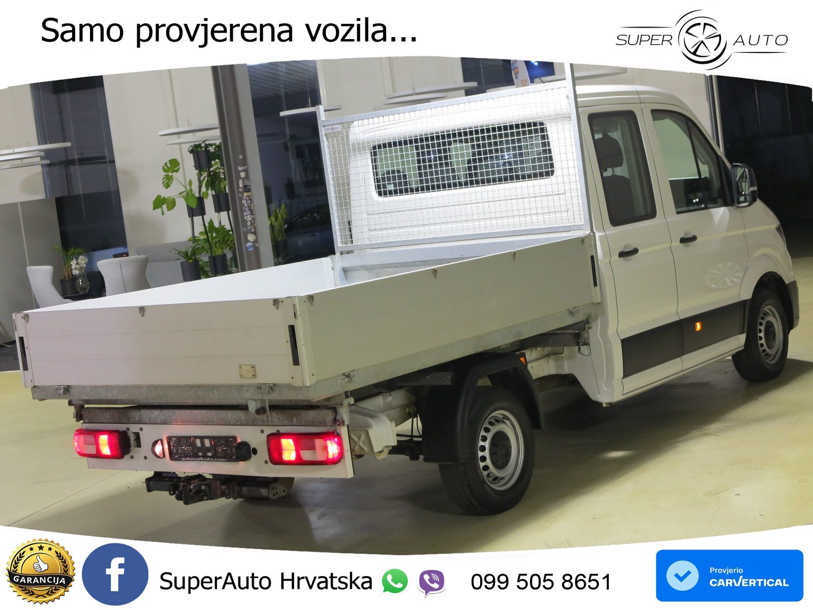 Volkswagen Crafter Pritsche 35 TDI2.0 Doka Mittel 3S-Kipper 140 KS