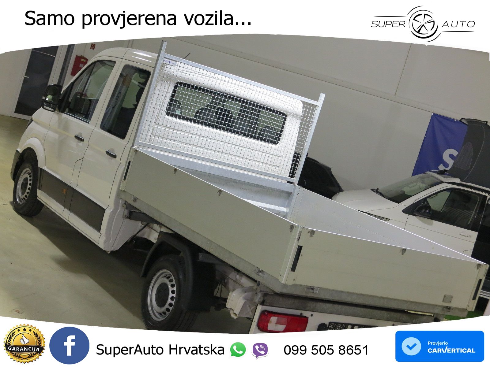Volkswagen Crafter Pritsche 35 TDI2.0 Doka Mittel 3S-Kipper 140 KS