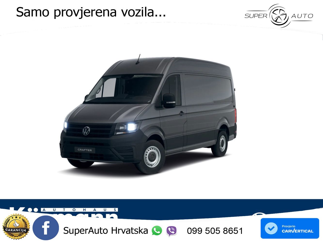 Volkswagen Crafter Kasten 35 MR HD 2.0TDI AHK KLIMA KAM 5JG 140 KS