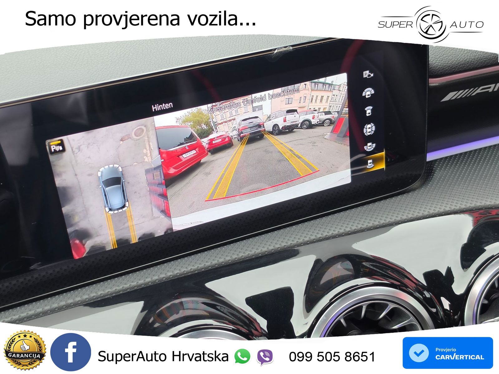 Mercedes-Benz AMG A 45 S 4MATIC+ AMG SPEEDSHIFT DCT 8G ZRAČNI+ACC+GR SJED+360+PANO