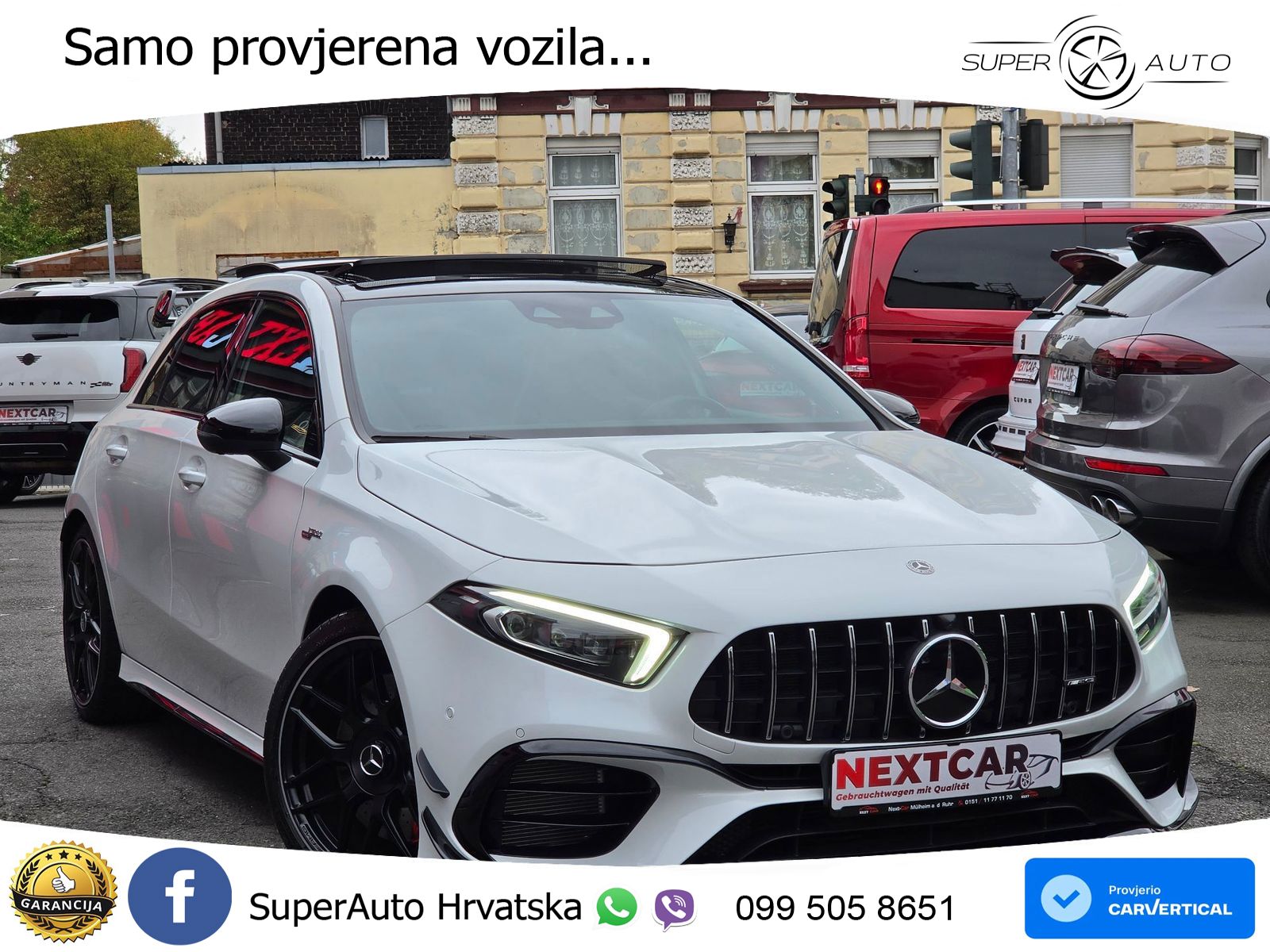 Mercedes-Benz AMG A 45 S 4MATIC+ AMG SPEEDSHIFT DCT 8G ZRAČNI+ACC+GR SJED+360+PANO