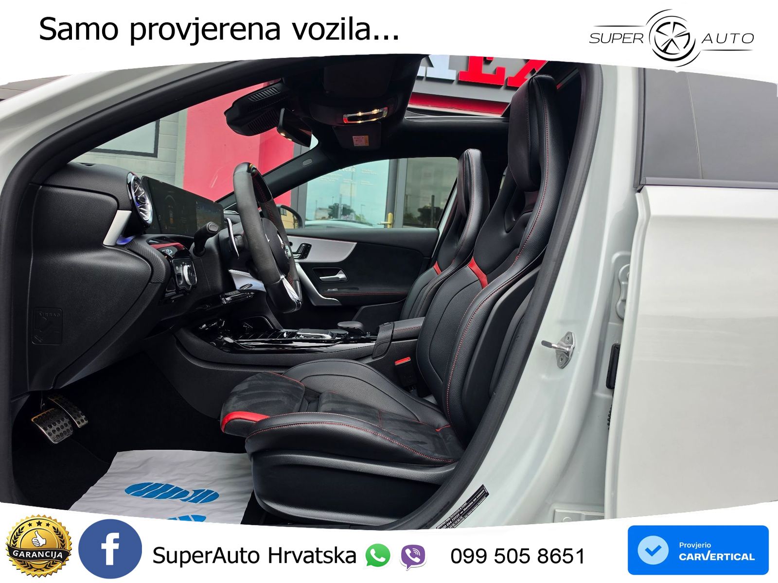 Mercedes-Benz AMG A 45 S 4MATIC+ AMG SPEEDSHIFT DCT 8G ZRAČNI+ACC+GR SJED+360+PANO