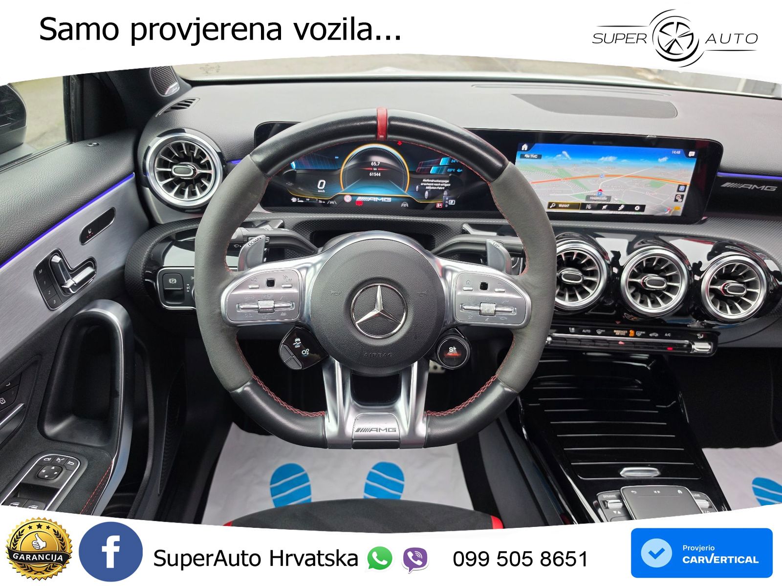 Mercedes-Benz AMG A 45 S 4MATIC+ AMG SPEEDSHIFT DCT 8G ZRAČNI+ACC+GR SJED+360+PANO