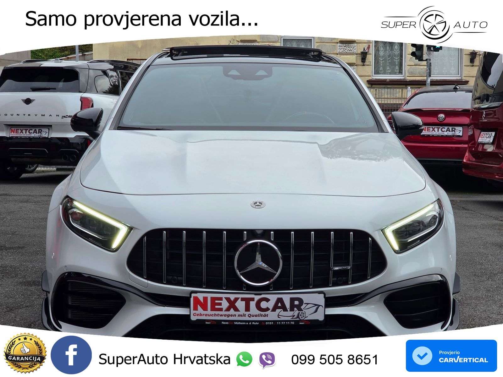 Mercedes-Benz AMG A 45 S 4MATIC+ AMG SPEEDSHIFT DCT 8G ZRAČNI+ACC+GR SJED+360+PANO