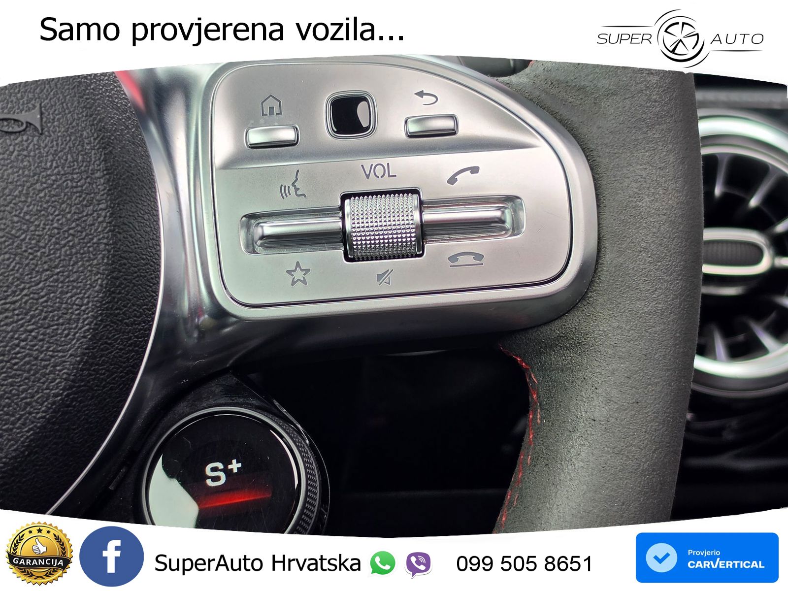 Mercedes-Benz AMG A 45 S 4MATIC+ AMG SPEEDSHIFT DCT 8G ZRAČNI+ACC+GR SJED+360+PANO