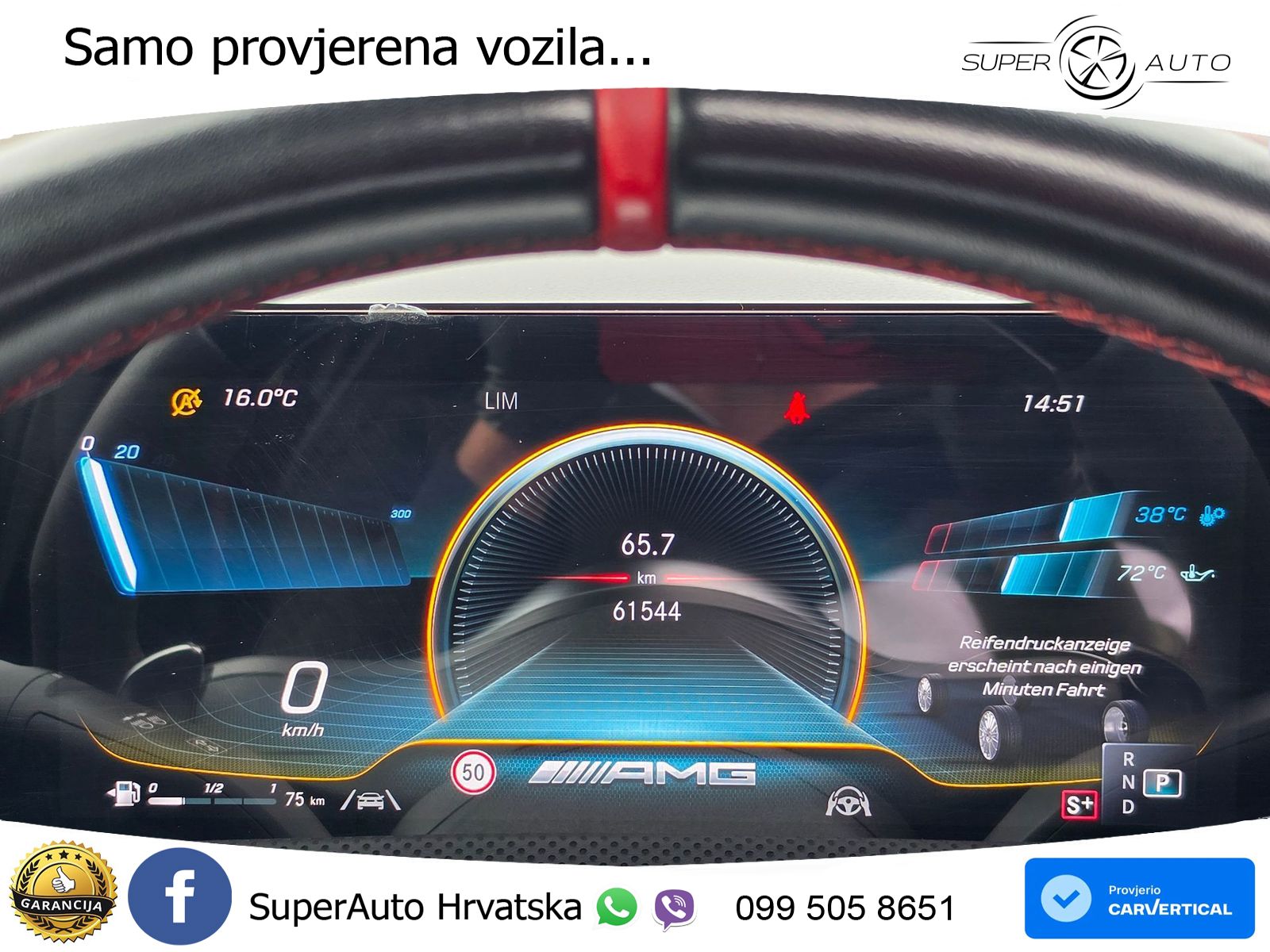 Mercedes-Benz AMG A 45 S 4MATIC+ AMG SPEEDSHIFT DCT 8G ZRAČNI+ACC+GR SJED+360+PANO