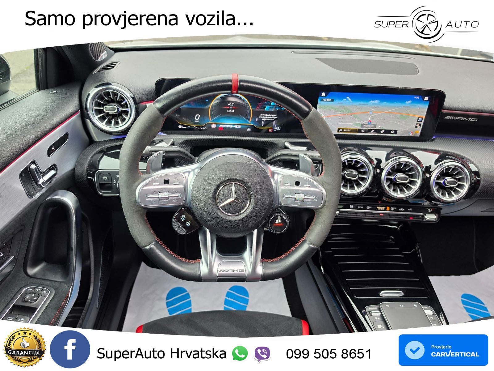 Mercedes-Benz AMG A 45 S 4MATIC+ AMG SPEEDSHIFT DCT 8G ZRAČNI+ACC+GR SJED+360+PANO