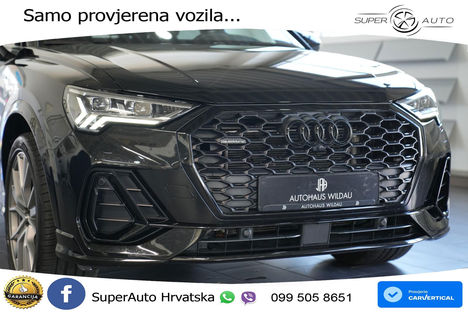 Audi Q3 Sportback 45 TFSI (245 KS) quattro S tronic S line MATRIX+GR SJED+KAM