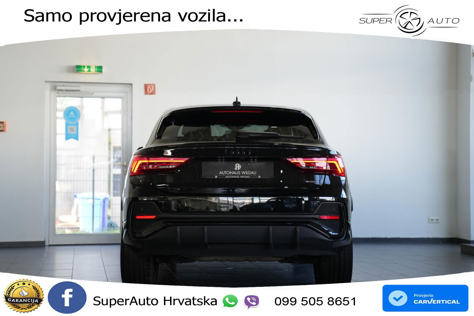 Audi Q3 Sportback 45 TFSI (245 KS) quattro S tronic S line MATRIX+GR SJED+KAM