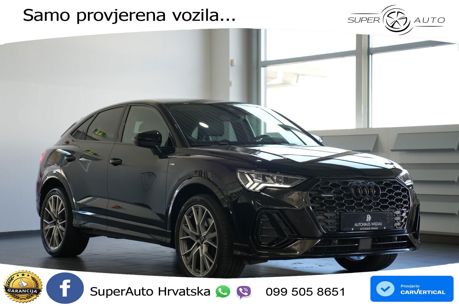 Audi Q3 Sportback 45 TFSI (245 KS) quattro S tronic S line MATRIX+GR SJED+KAM