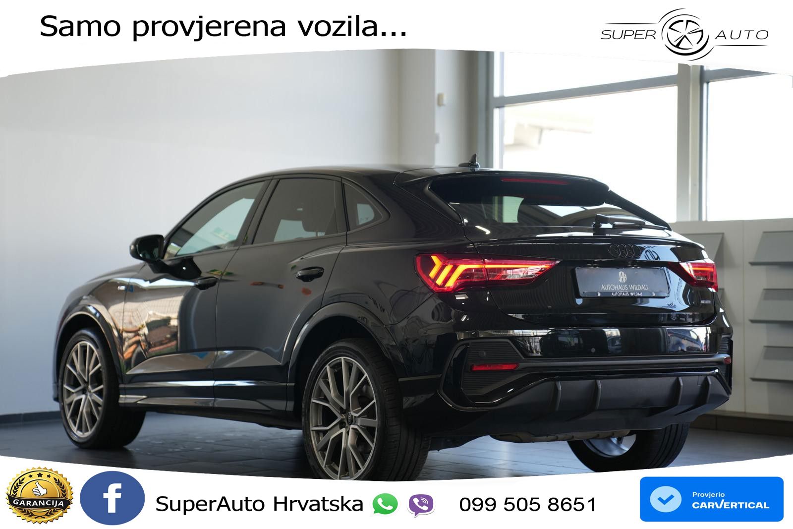 Audi Q3 Sportback 45 TFSI (245 KS) quattro S tronic S line MATRIX+GR SJED+KAM