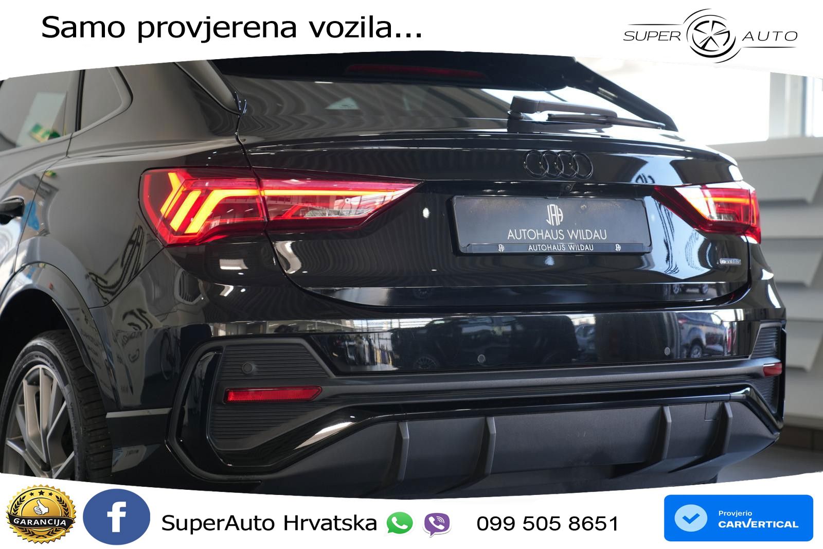 Audi Q3 Sportback 45 TFSI (245 KS) quattro S tronic S line MATRIX+GR SJED+KAM