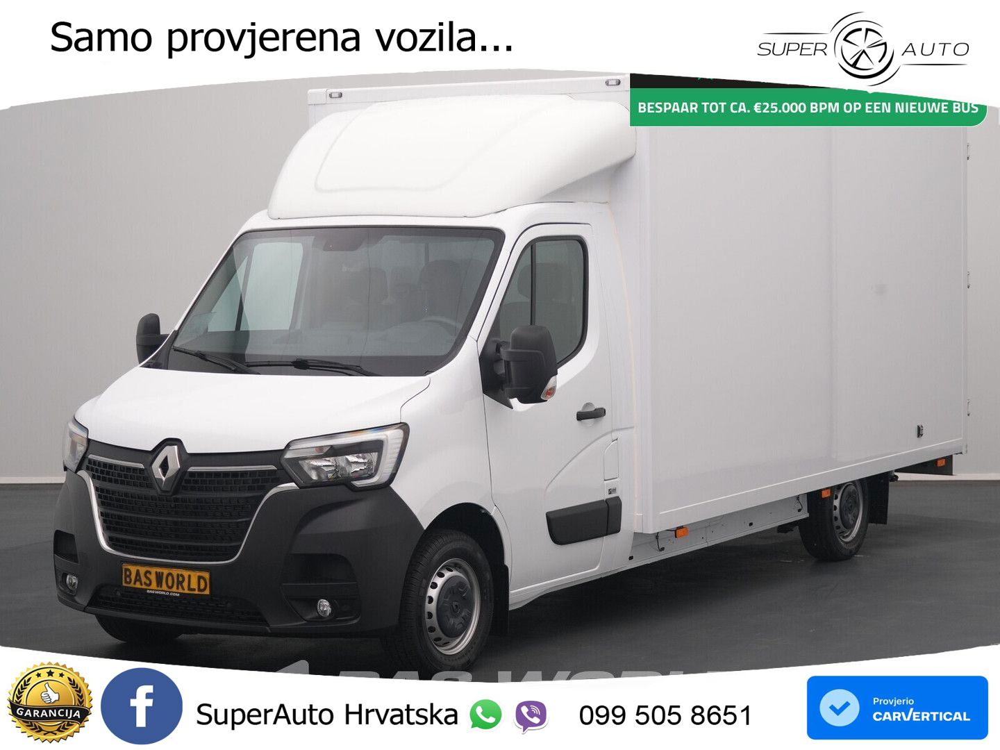 Renault Master 165PK BPM VRIJ! Lowliner Bakwagen Navi LE 165 KS