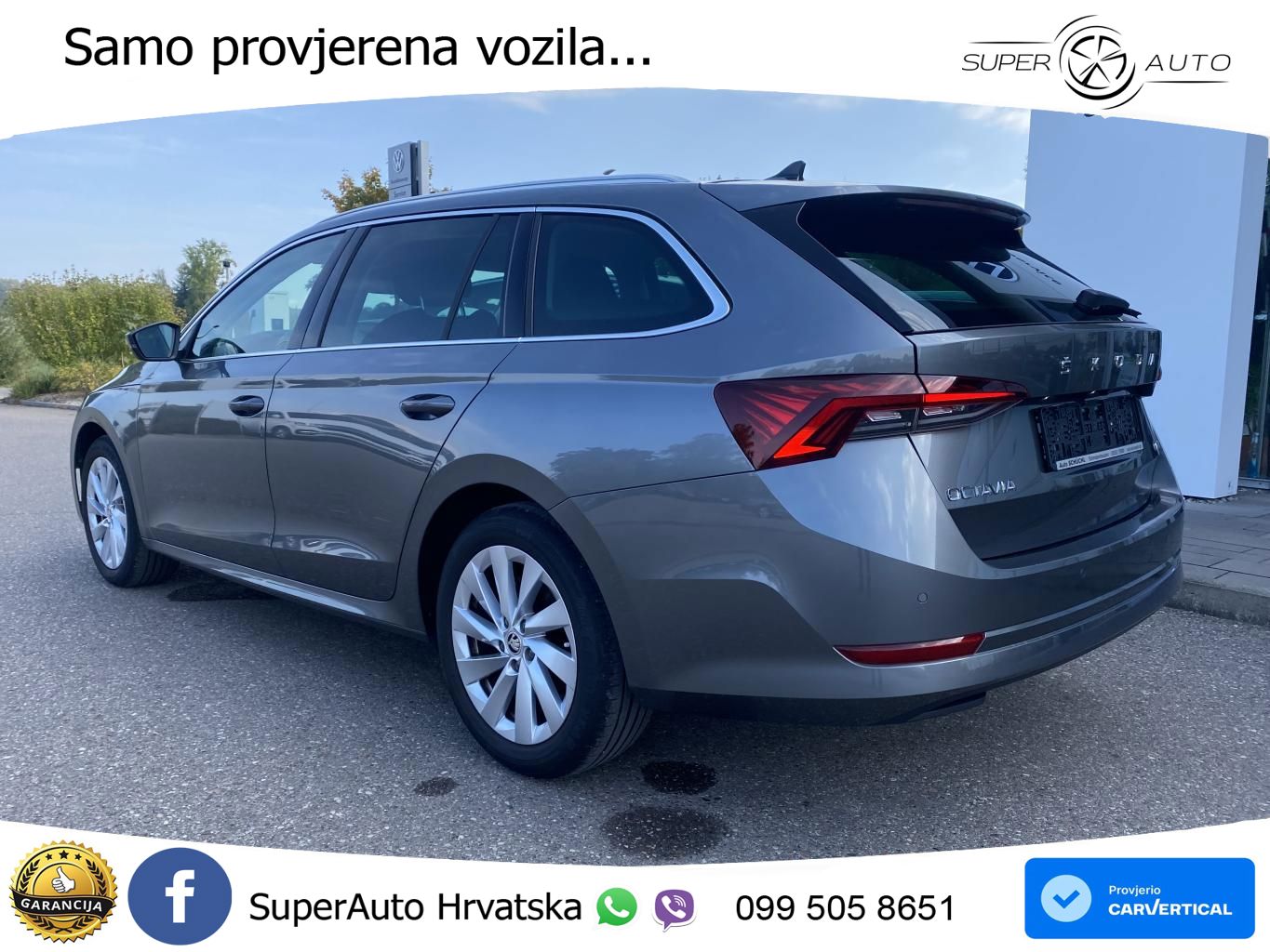 Škoda Octavia Combi 1.5 TSI (150 KS) DSG LED+GR SJED+ACC