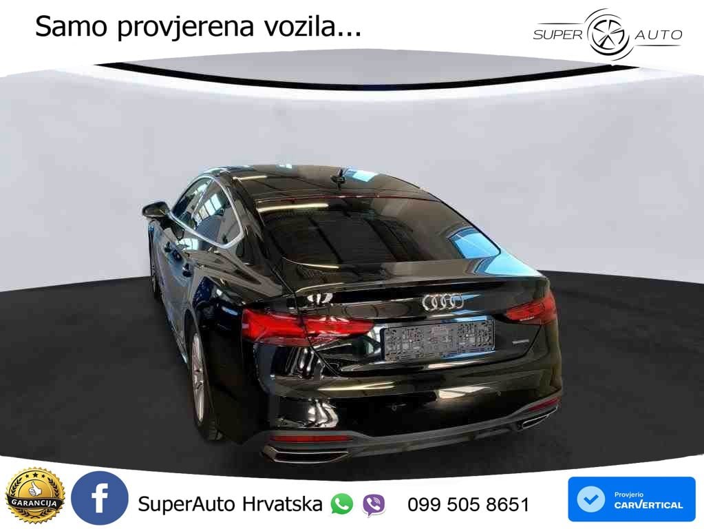 Audi A5 Sportback 40 TDI (204 KS) quattro S tronic LED+GR SJED+ACC