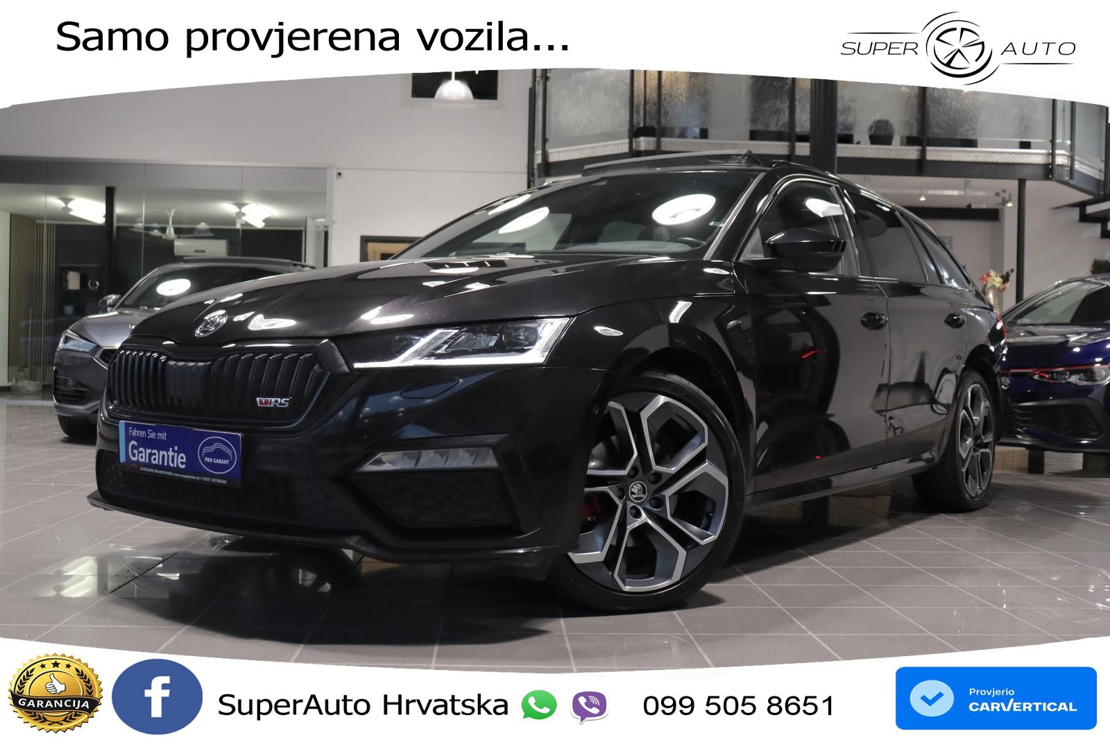 Škoda Octavia Combi RS 2.0 TDI (200 KS) DSG LED+GR SJED+ACC