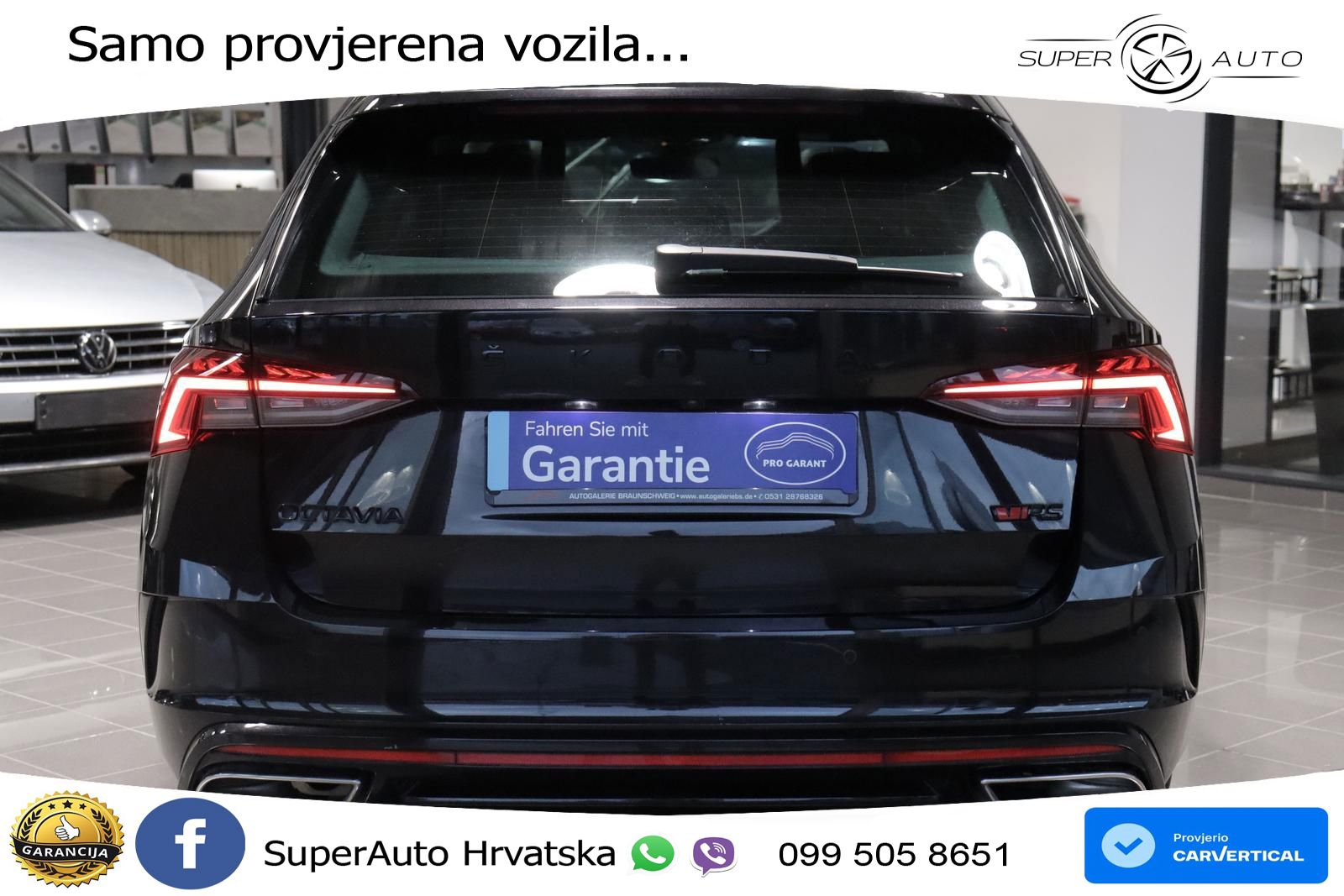 Škoda Octavia Combi RS 2.0 TDI (200 KS) DSG LED+GR SJED+ACC
