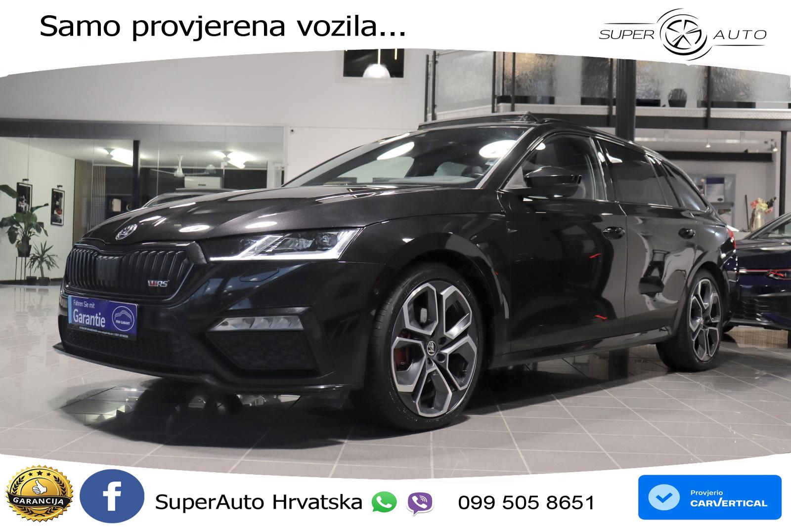 Škoda Octavia Combi RS 2.0 TDI (200 KS) DSG LED+GR SJED+ACC