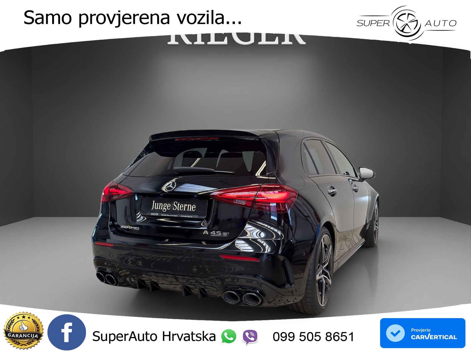 Mercedes-Benz AMG A 45 S 4MATIC+ AMG SPEEDSHIFT DCT 8G ACC+GR SJED+360+PANO