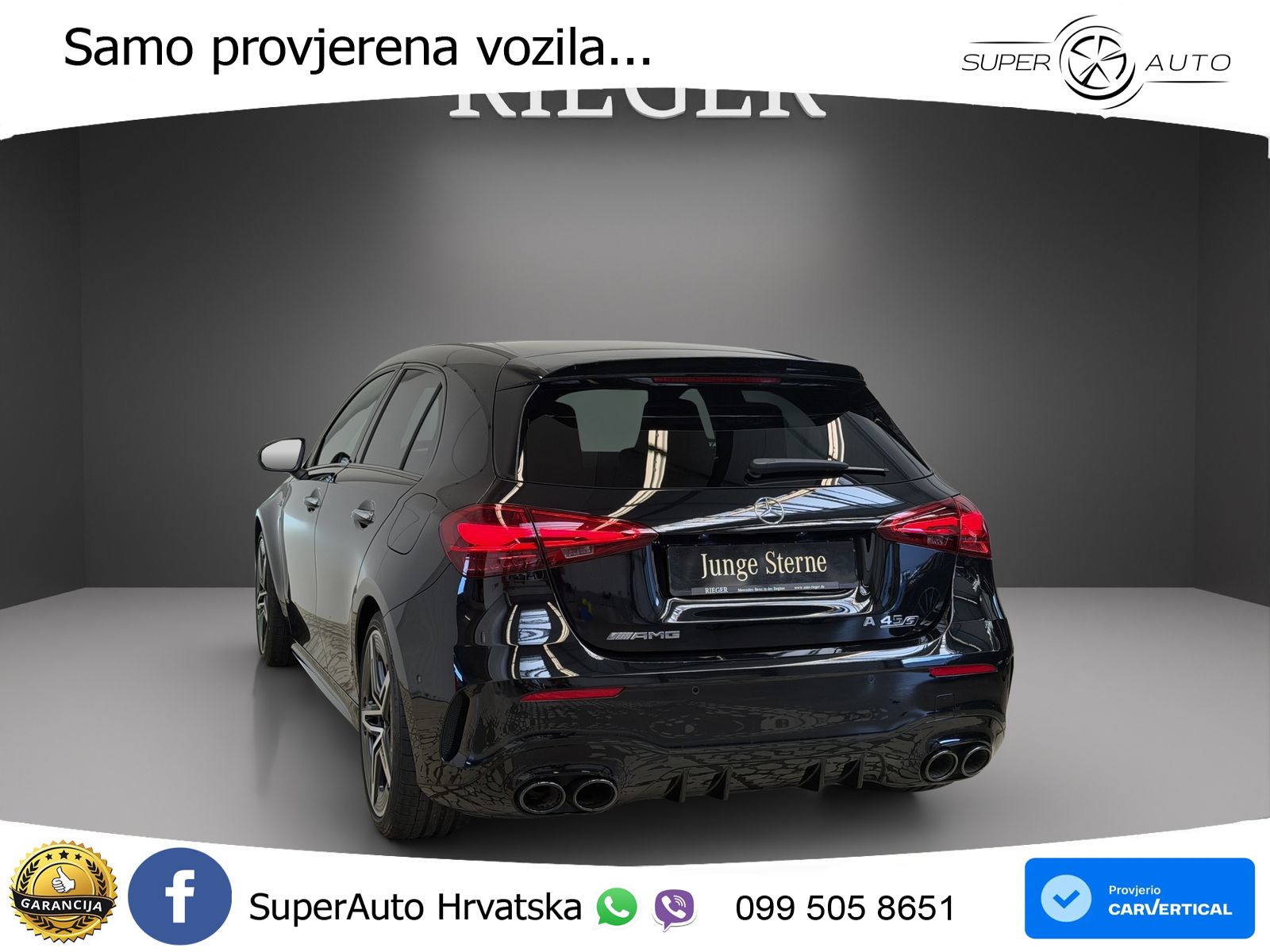 Mercedes-Benz AMG A 45 S 4MATIC+ AMG SPEEDSHIFT DCT 8G ACC+GR SJED+360+PANO