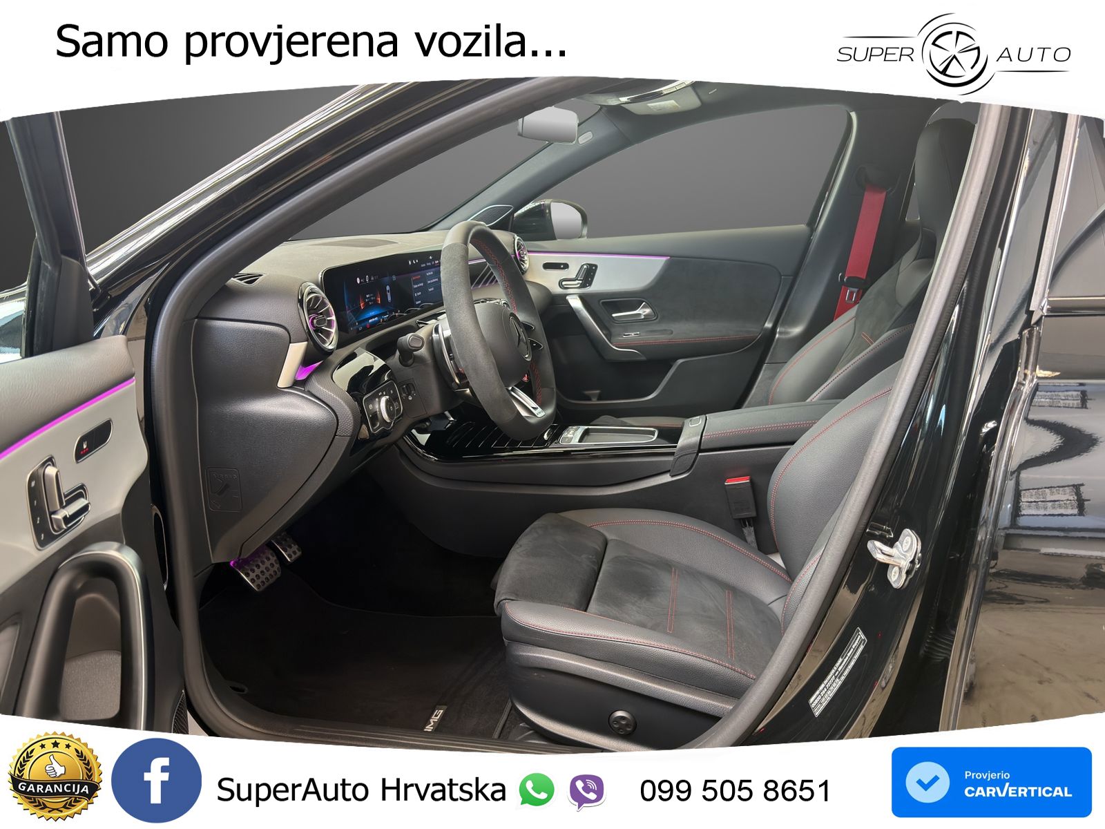 Mercedes-Benz AMG A 45 S 4MATIC+ AMG SPEEDSHIFT DCT 8G ACC+GR SJED+360+PANO