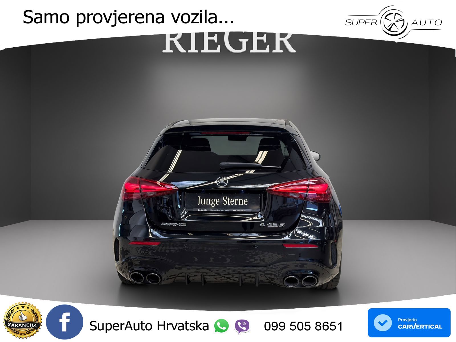 Mercedes-Benz AMG A 45 S 4MATIC+ AMG SPEEDSHIFT DCT 8G ACC+GR SJED+360+PANO