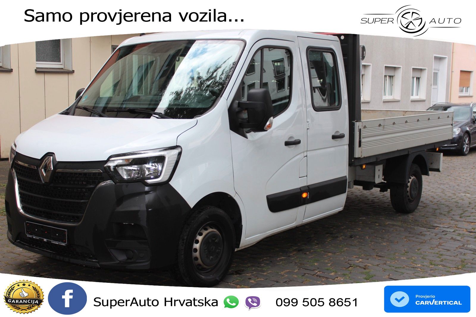 Renault Master III DoKa Pritsche/Fahrgest. L3H1 3,5t 145 KS