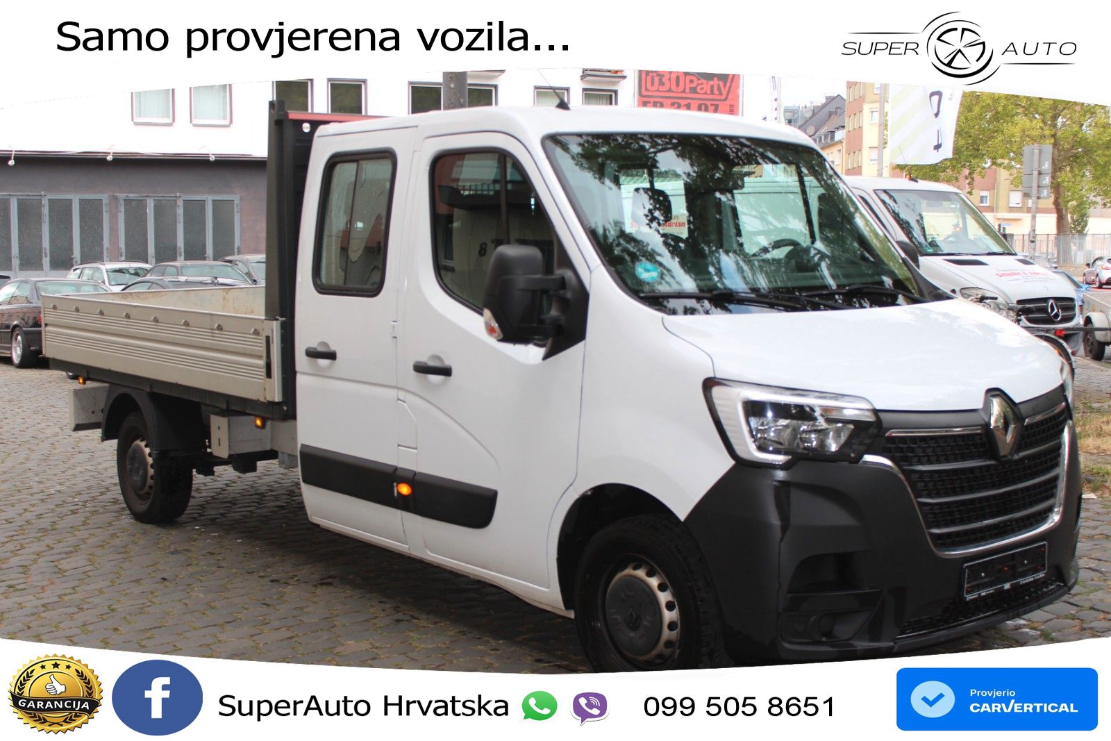 Renault Master III DoKa Pritsche/Fahrgest. L3H1 3,5t 145 KS