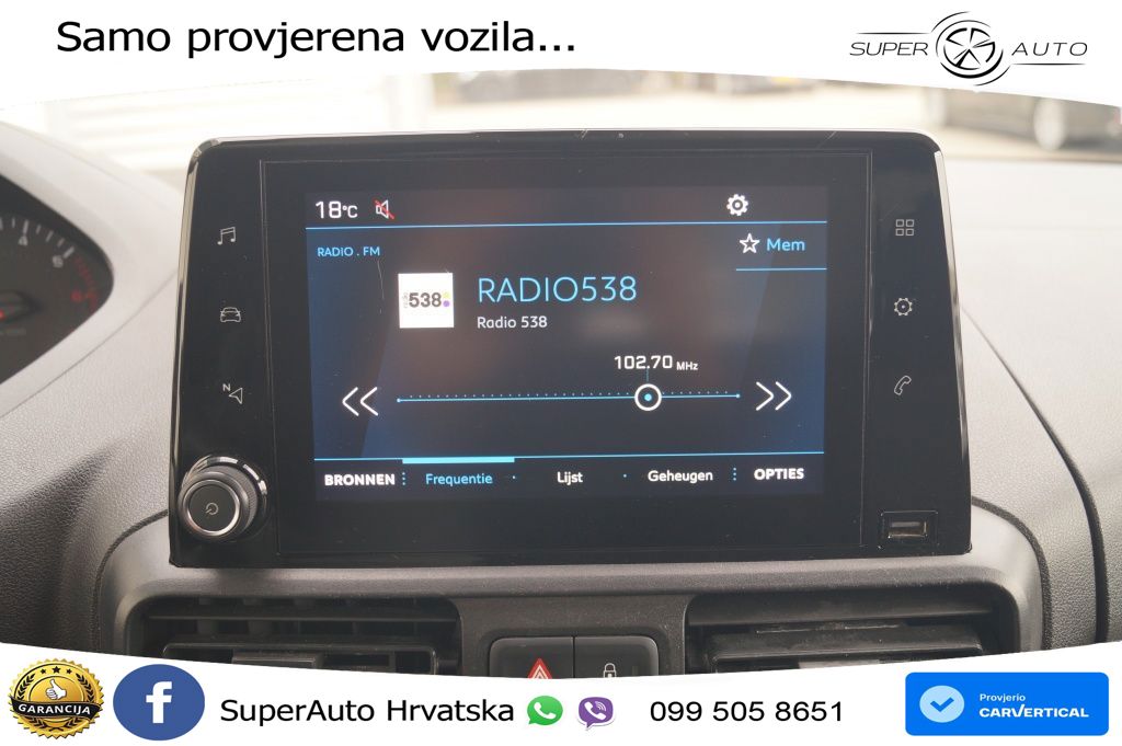 Peugeot Partner 1.5 BlueHDI Premium -AIRCO-PDC-CARPLAY- 76 KS