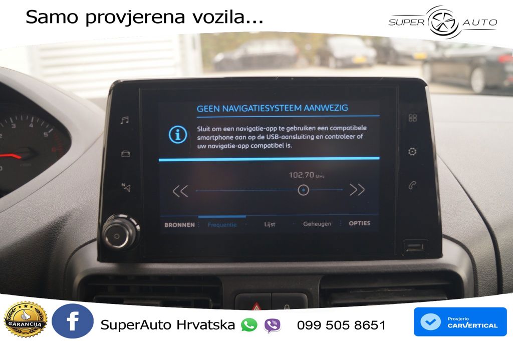 Peugeot Partner 1.5 BlueHDI Premium -AIRCO-PDC-CARPLAY- 76 KS
