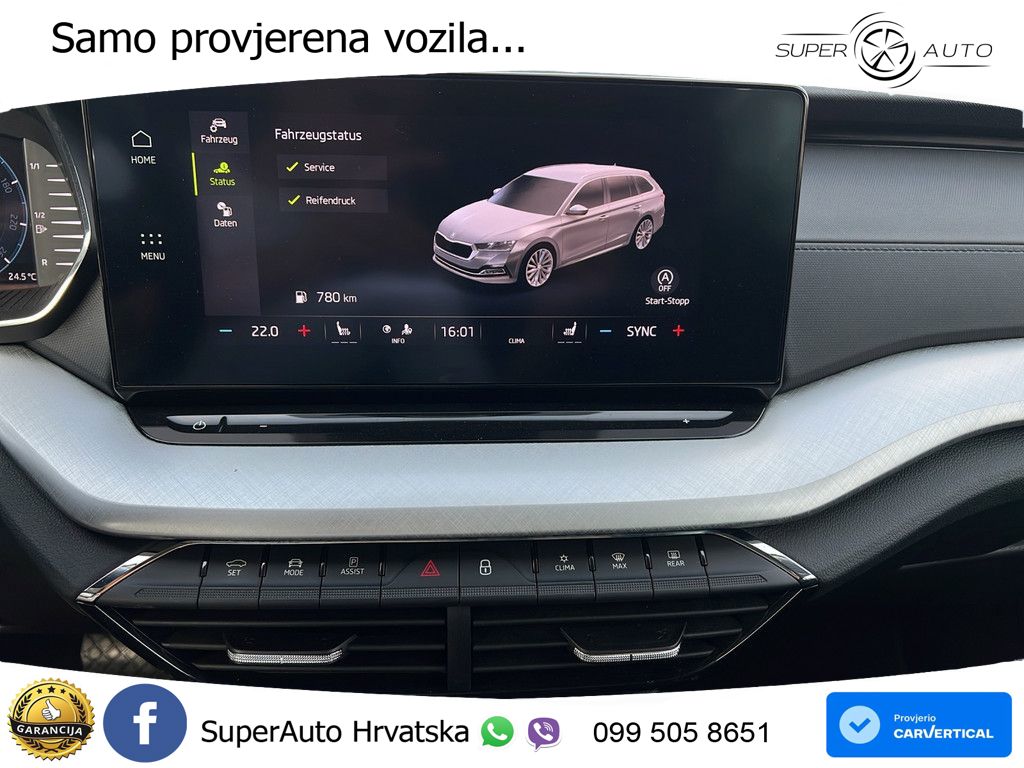 Škoda Octavia Combi 2.0 TDI (150 KS) DSG LED+GR SJED+ACC